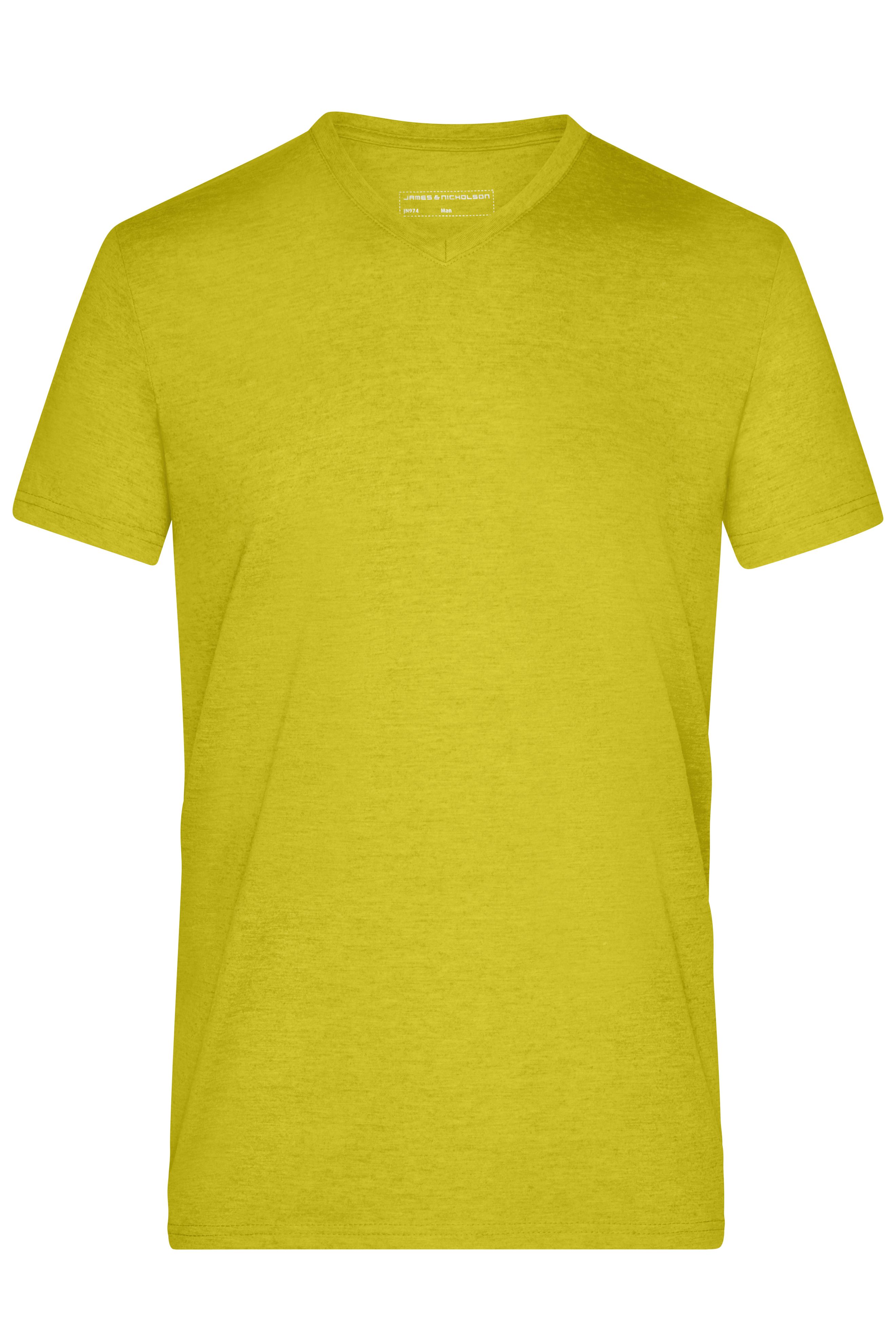 Herren Melange V-Shirt