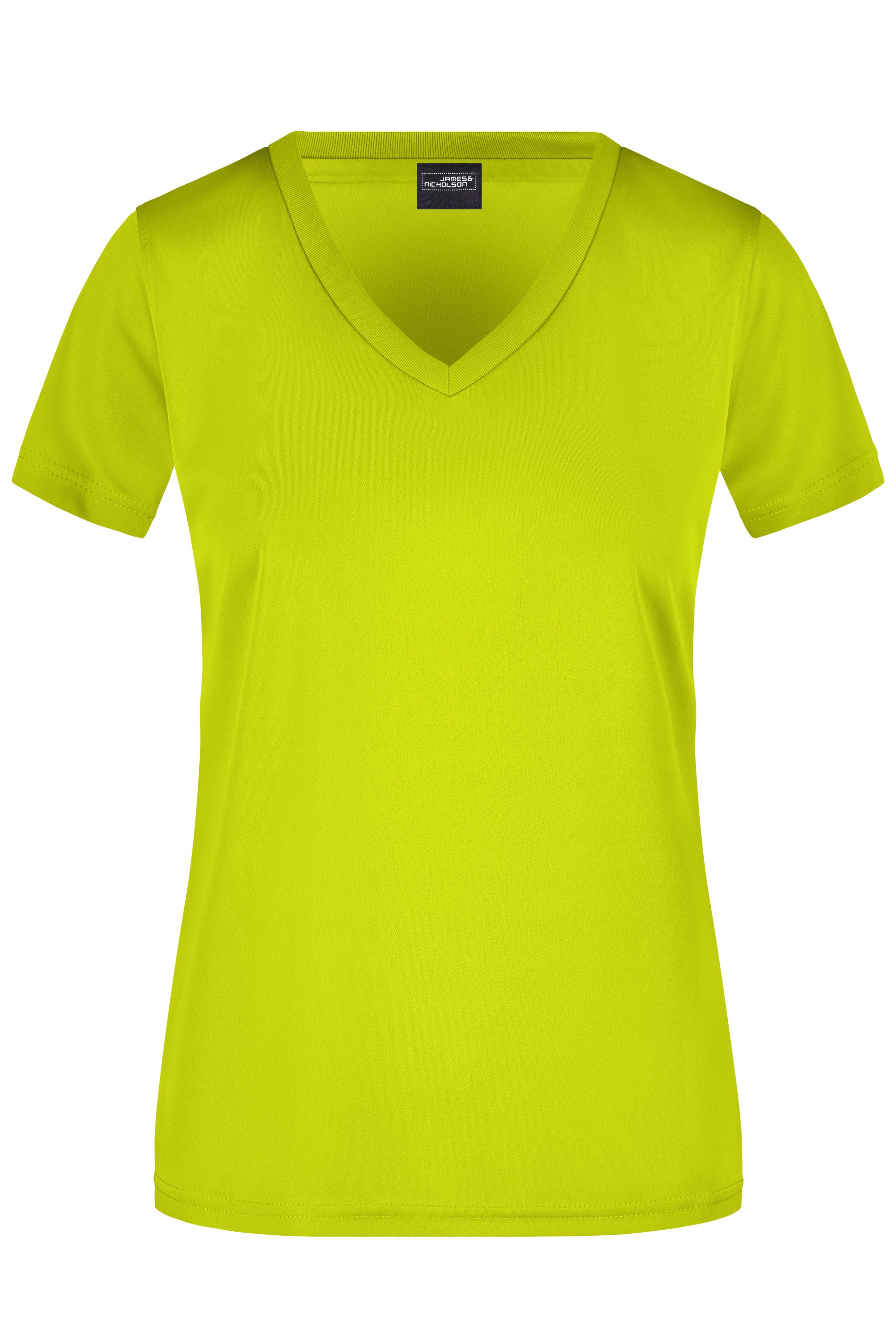 Damen Sportshirt mit V-Ausschnitt Damen Sportshirt mit V-Ausschnitt