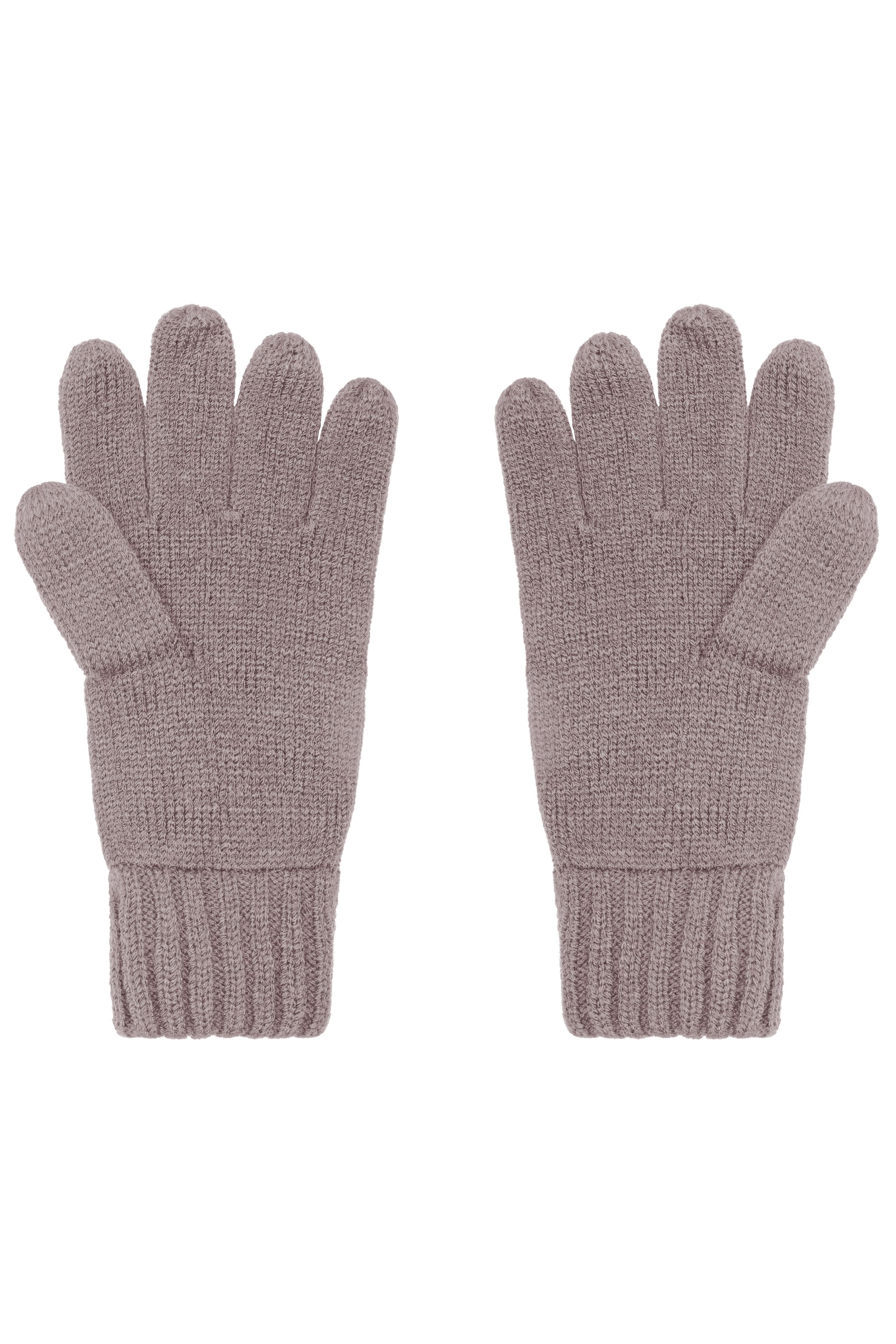 Melange Strick Handschuhe