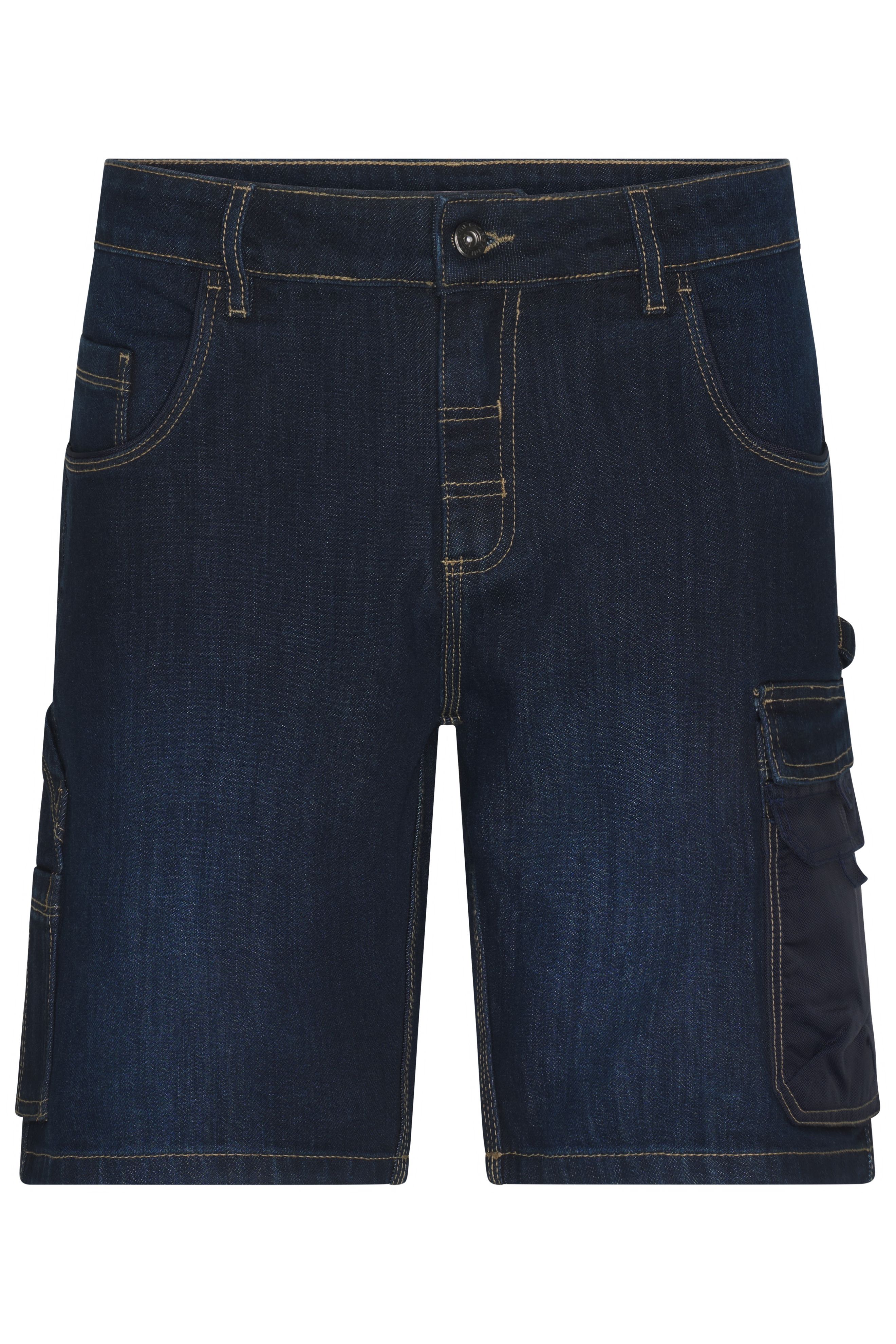 Workwear Stretch-Bermuda-Jeans