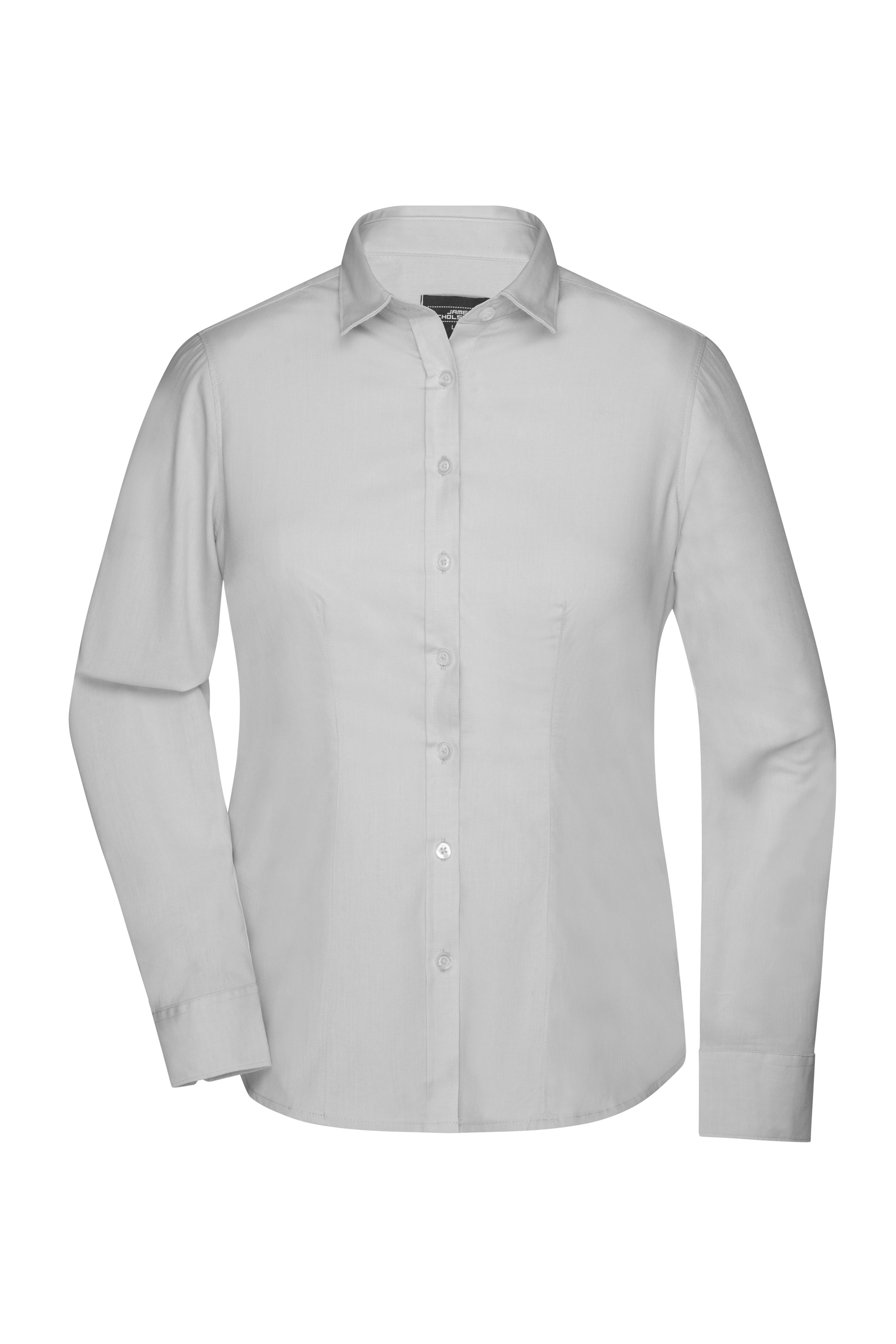 Langarm Damenbluse Oxford