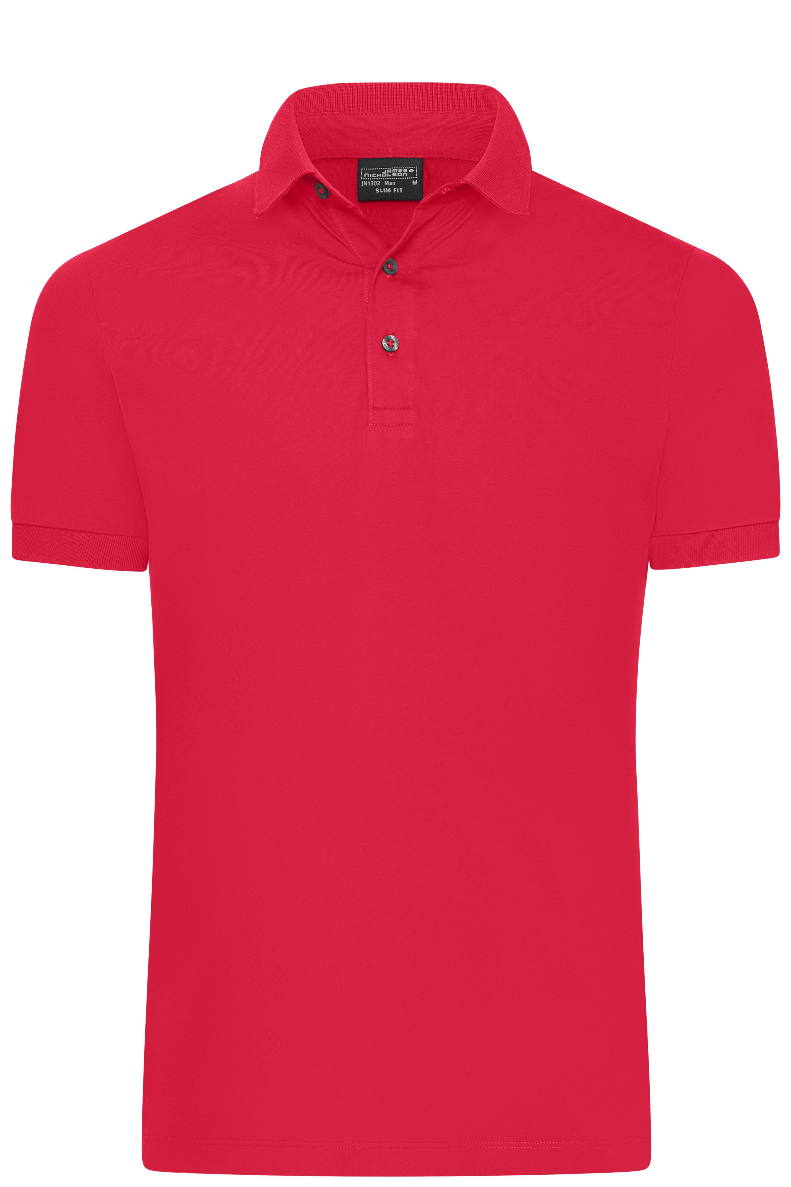 Herren Mercerised Polo Slim Fit