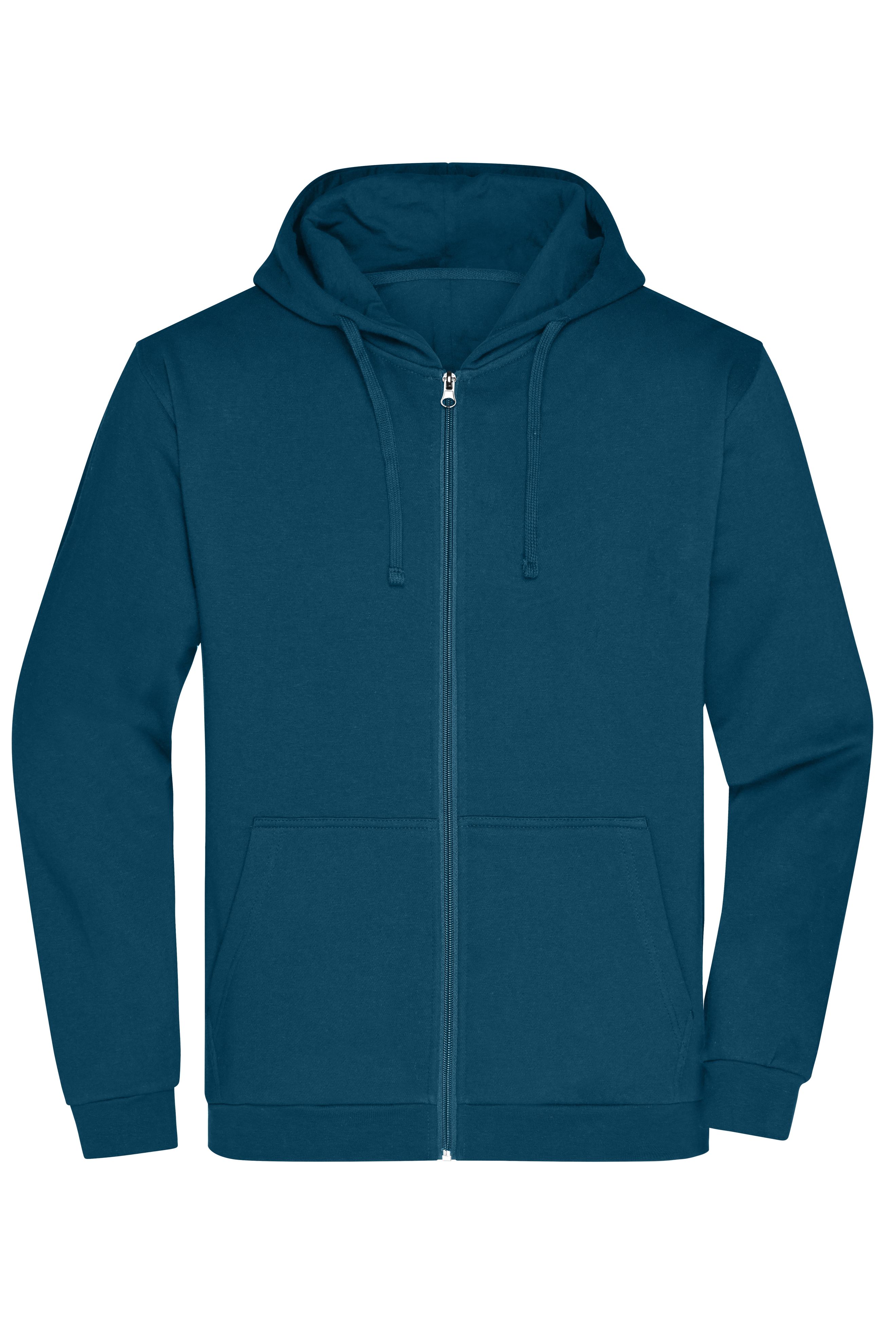 Herren Basic Kapuzen-Sweatjacke