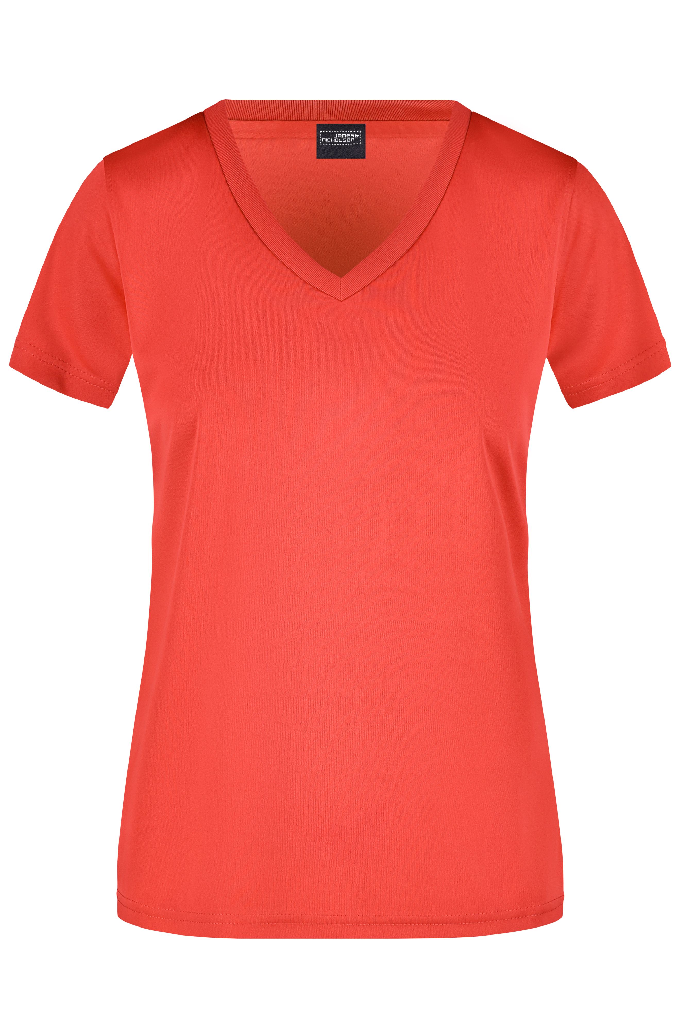 Damen Sportshirt mit V-Ausschnitt