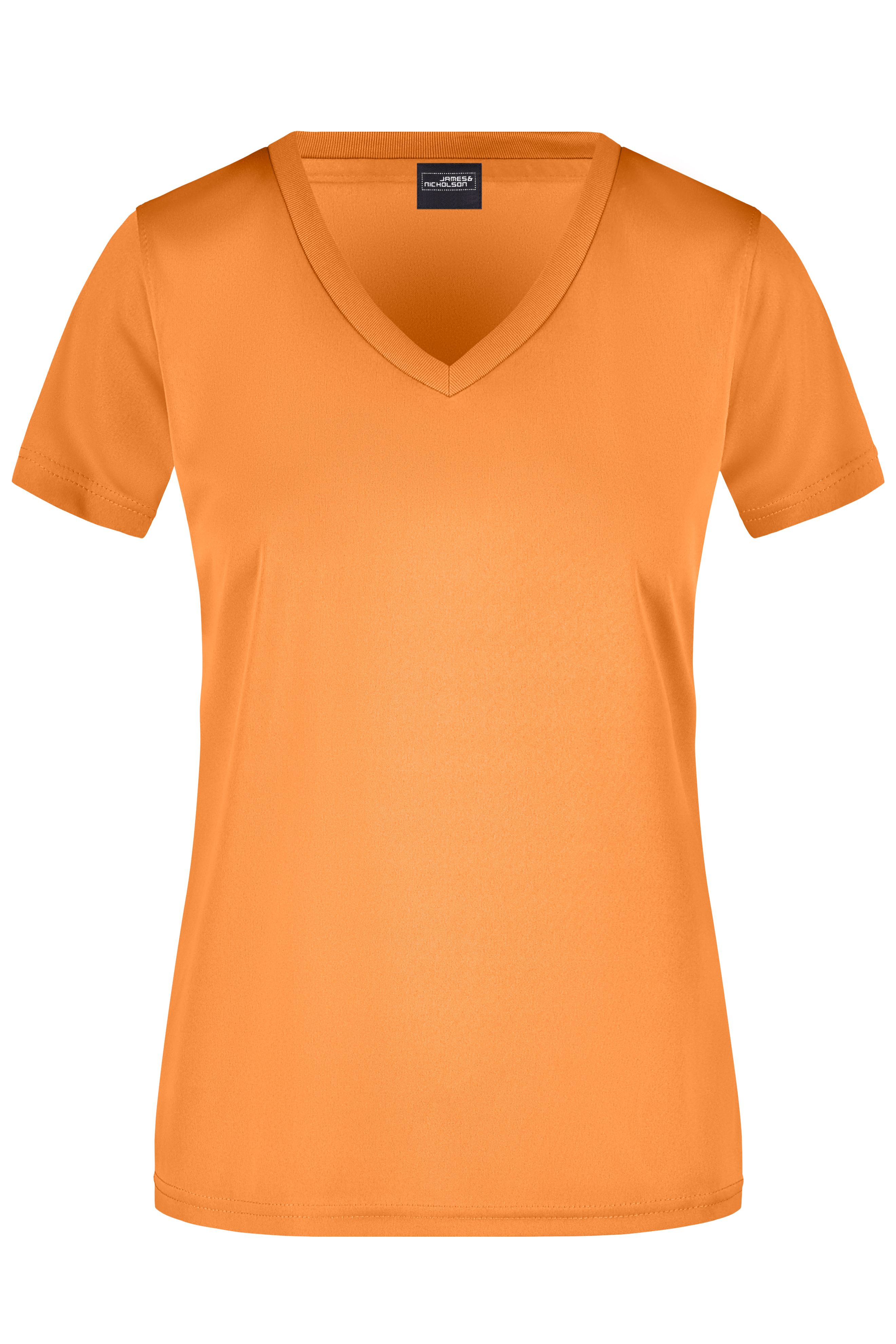 Damen Sportshirt mit V-Ausschnitt