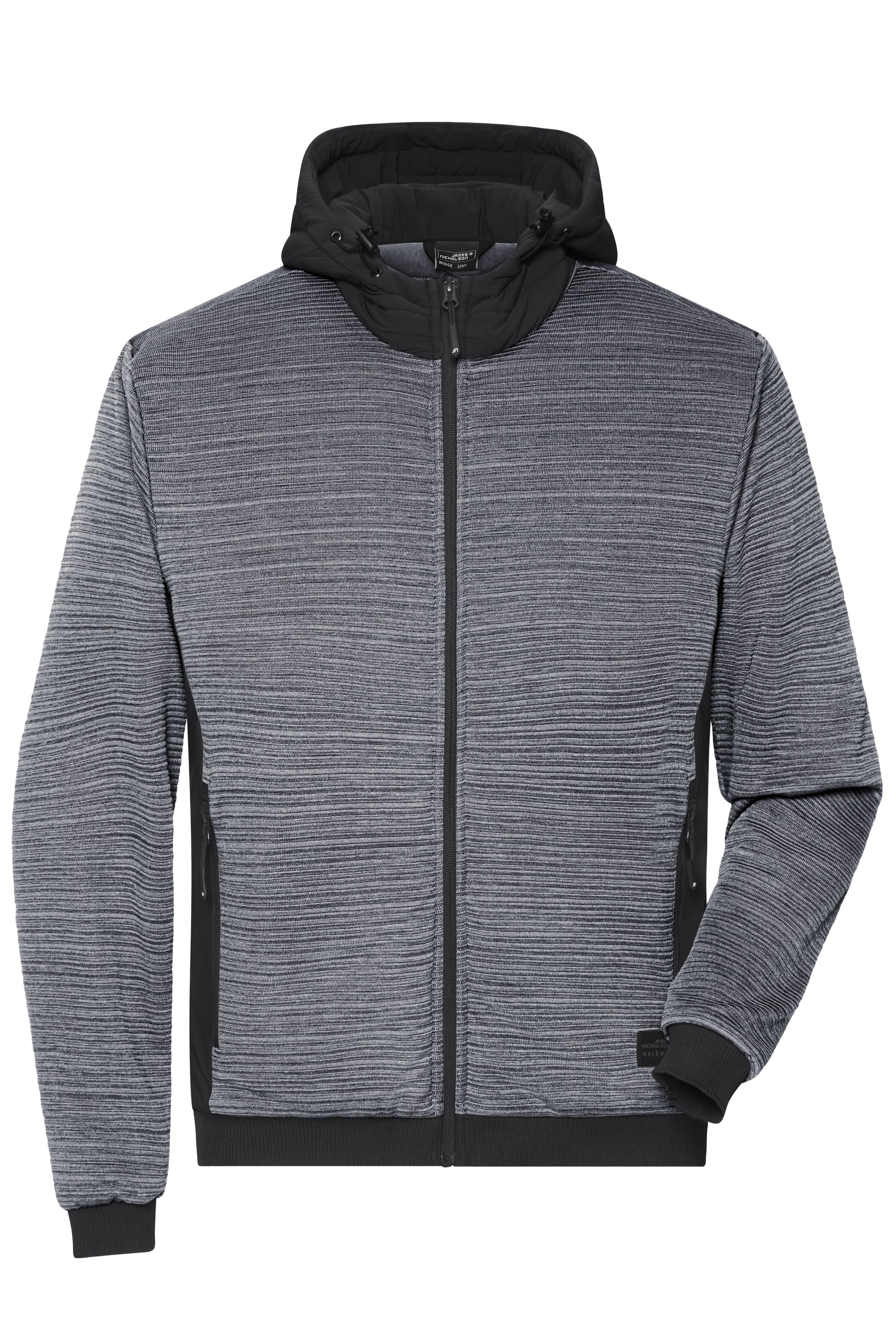 Herren Strickfleece Jacke