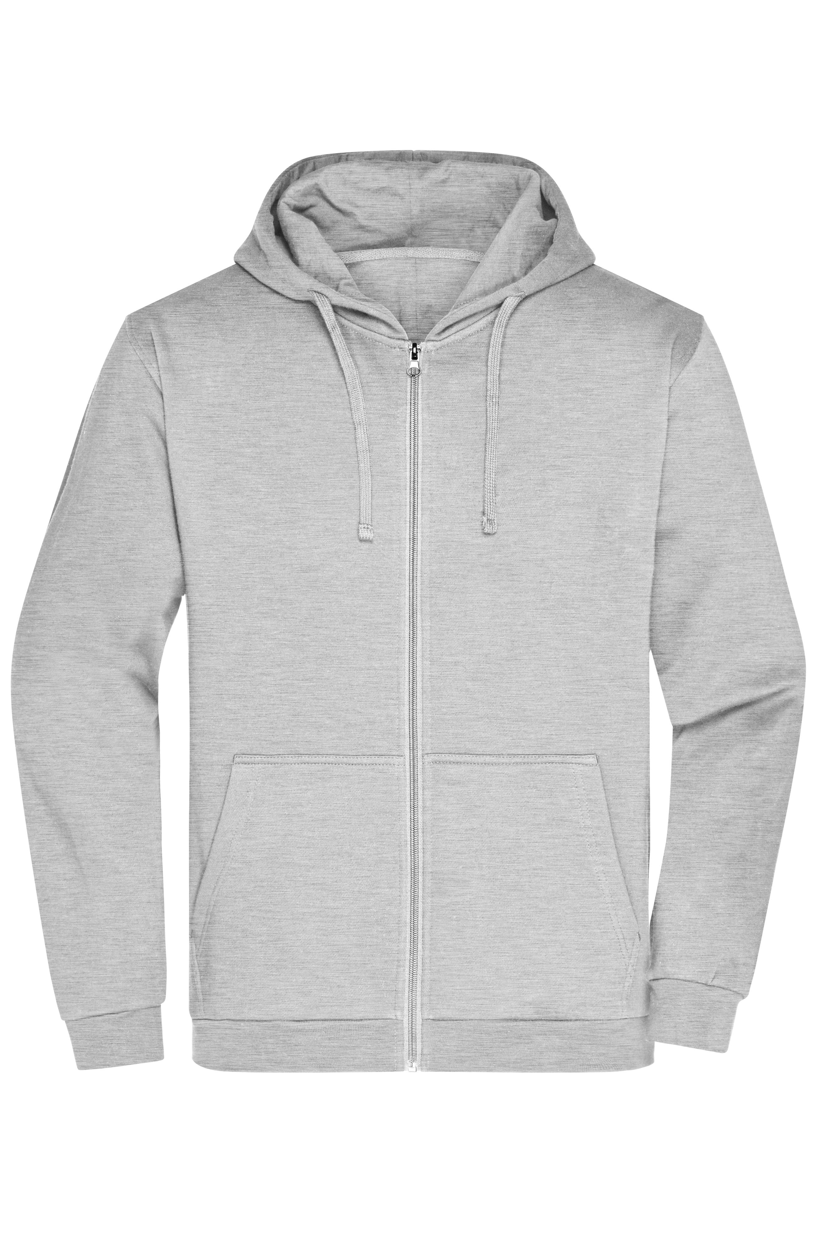 Herren Basic Kapuzen-Sweatjacke