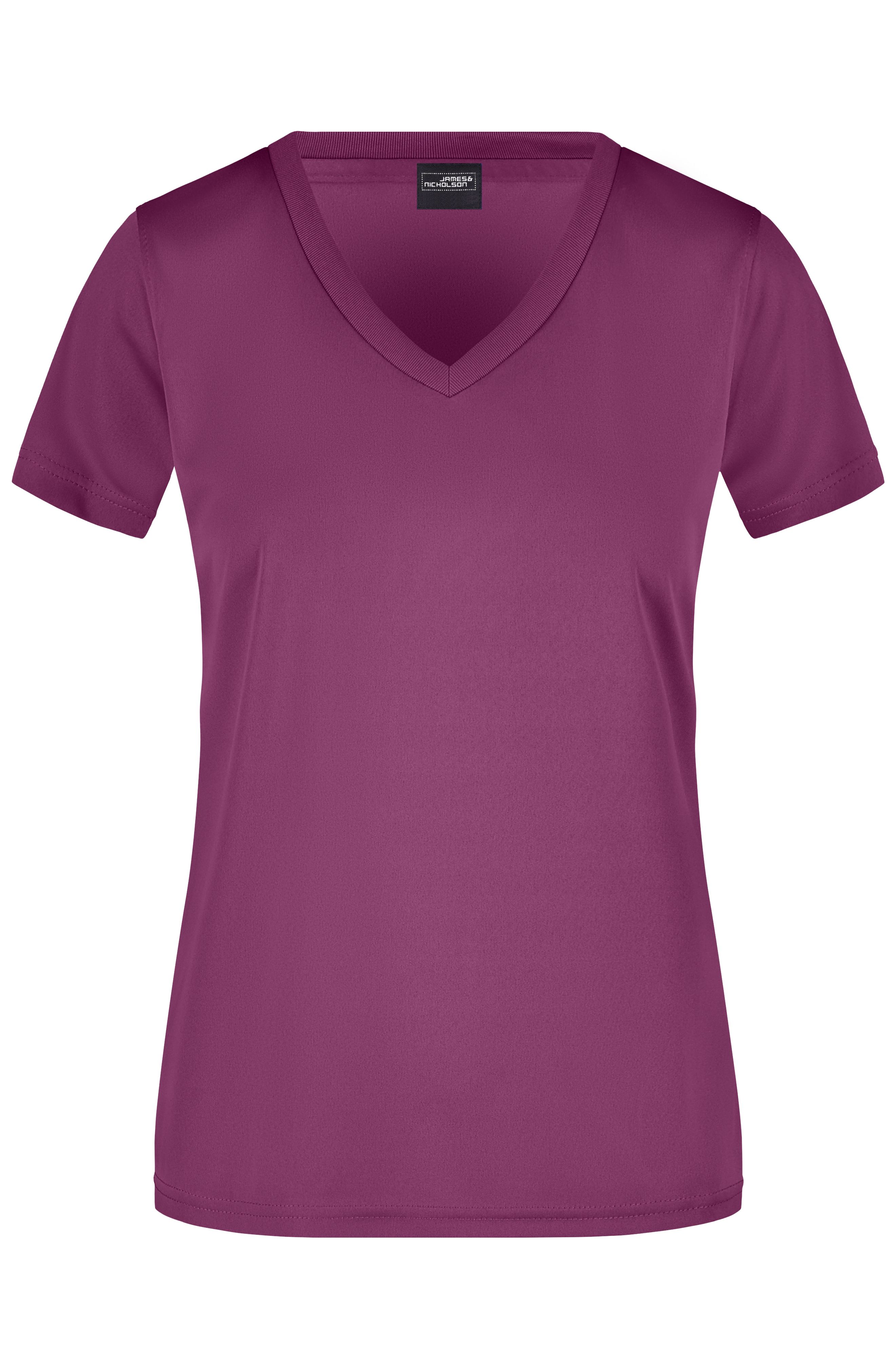 Damen Sportshirt mit V-Ausschnitt