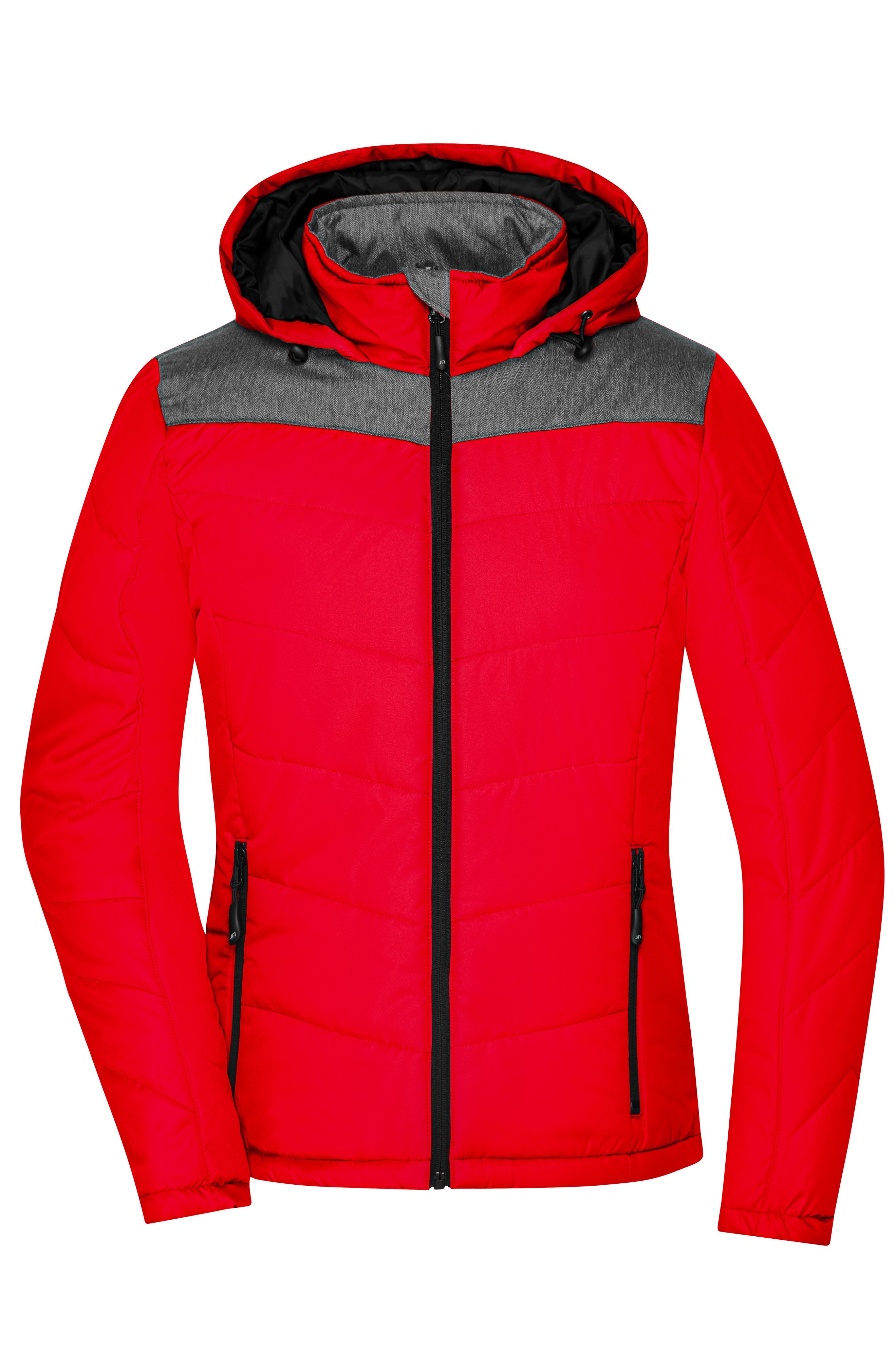 Damen Winterjacke Materialmix